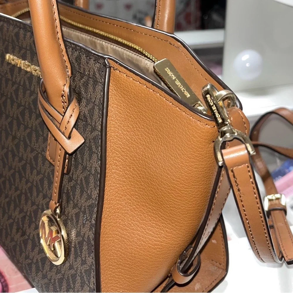 Michael Kors Brown and Tan Satchel - Picture 6 of 16